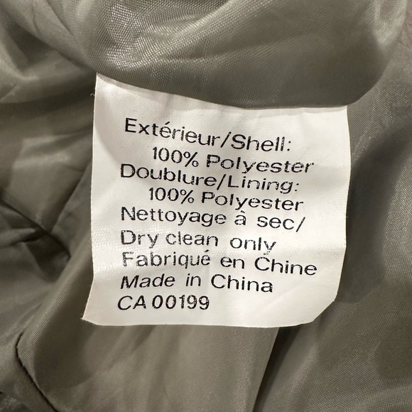 Vintage Junior Gallery trench-coat sage green maxi length SZ 13/14 EUC - Picture 9 of 12